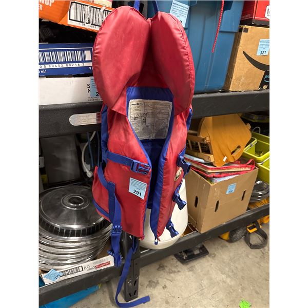 Youth life jacket 60th and 90 pounds