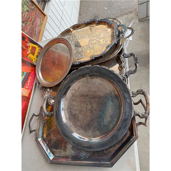 Silver plated trays