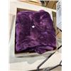Image 1 : Purple, soft, fuzzy blanket