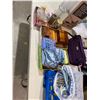 Image 1 : Tea, lights, yarn, wood boxes, etc.