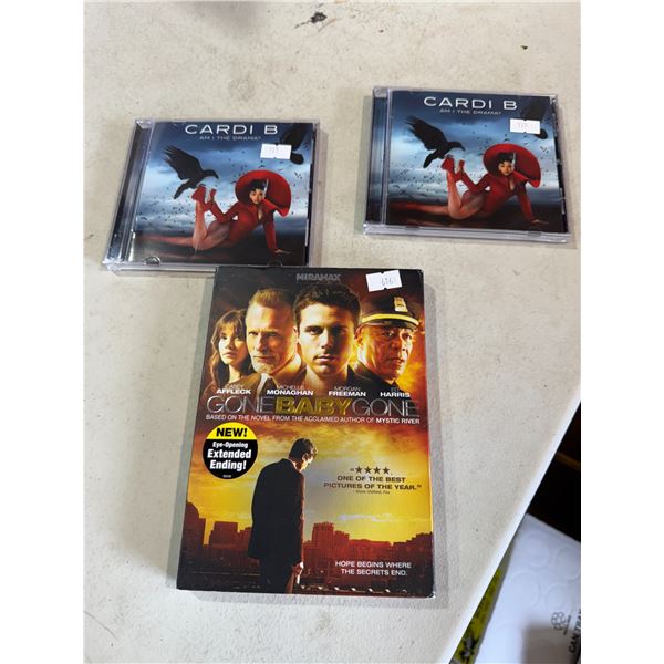 CARDI  B CDs and gone baby gone DVD