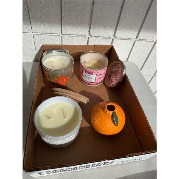 Candles, sweet cinnamon, pumpkin, crushed candy cane both new and Disney Marie Collection 925 Sterli