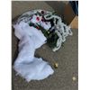 Image 1 : Christmas decor tree skirt, Garland, and fluff