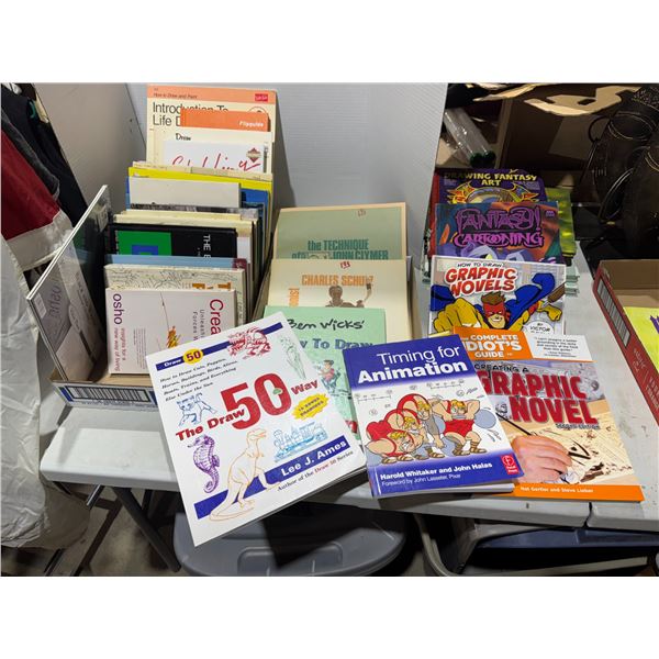 Assorted drawing books
