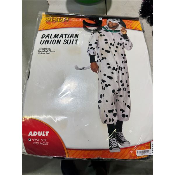 Dalmatian union suit adult one size fits most