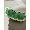 Image 2 : vintage SylvaC green laying spaniel dog-shaped posy bowl trough.