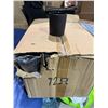 Image 1 : Case of black glass candle jars or other jars