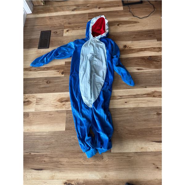 Shark costume size not shown