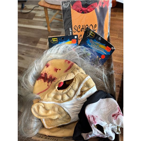 Masks and tights, etc.