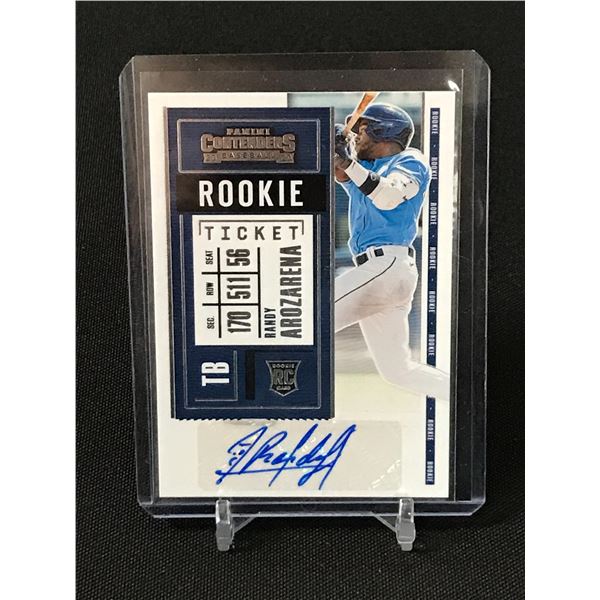 RANDY AROZARENA SIGNED TRADING CARD