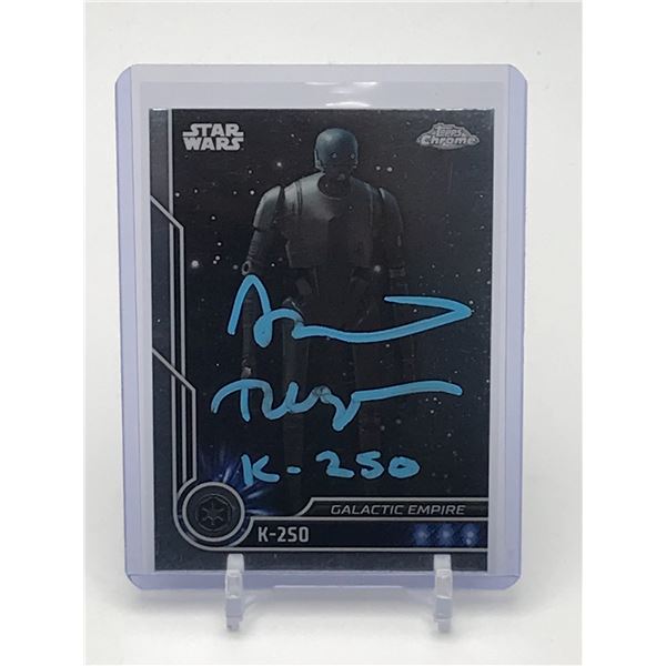 ALAN TUDYK SIGNED K2SO TRADING CARD - WWOC COA