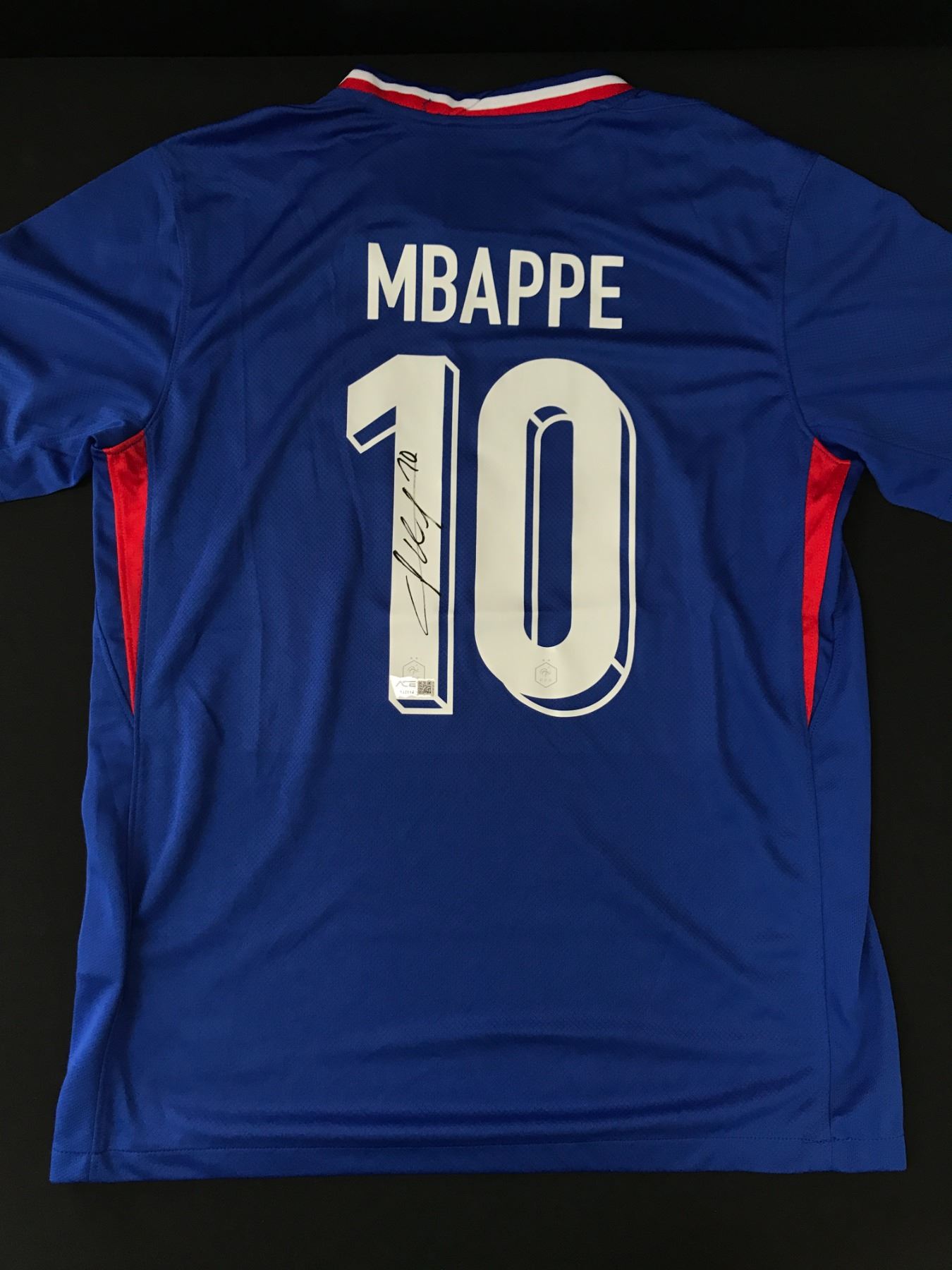 KYLIAN MBAPPE SIGNED FOOTBALL JERSEY ACE COA kylian-mbappe-signed-football-jersey-ace-coa