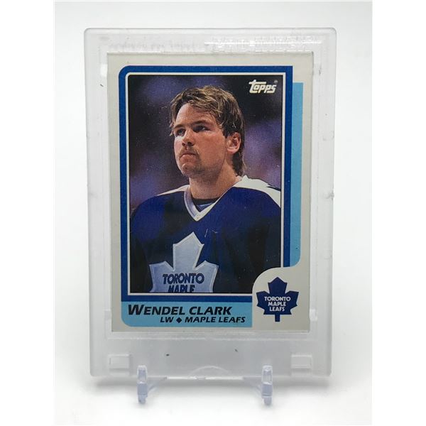 1986-87 TOPPS WENDEL CLARK TRADING CARD