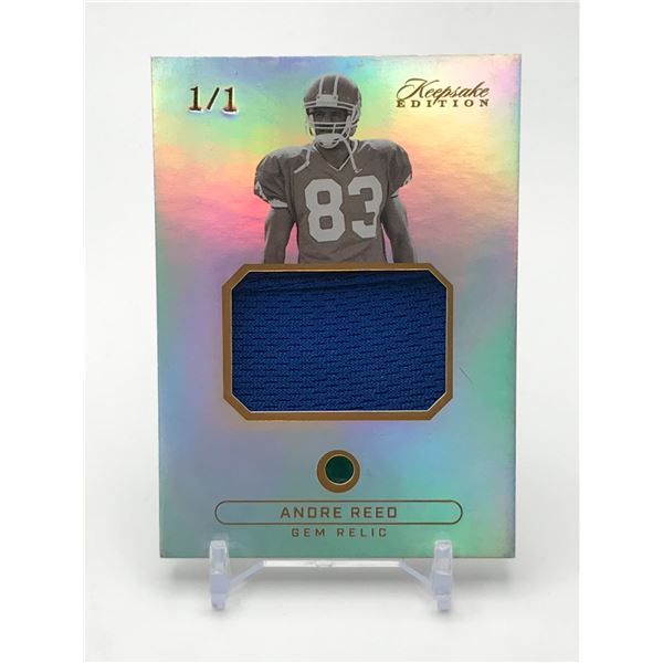2024 KEEPSAKE EDITION ANDRE REED 1/1 GEM PATCH TRADING CARD
