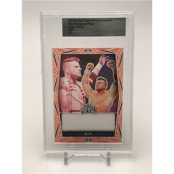 2024 LEAF METALS LEGENDS OF WRESTLING MJF TRADING CARD 1/1