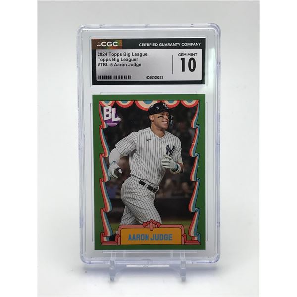 2024 TOPPS BIG LEAGUE AARON JUDGE TRADING CARD - CGC GRADE 10