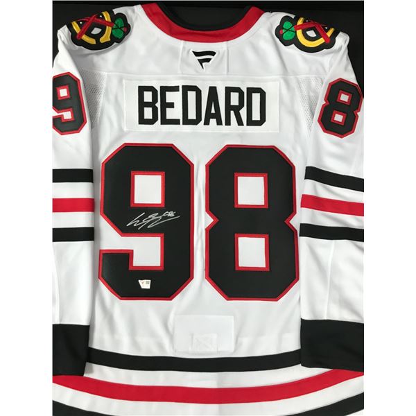 CONNOR BEDARD SIGNED CHICAGO BLACKHAWKS JERSEY - FANATICS COA