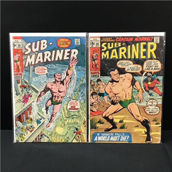 LOT OF 2 SUB MARINER COMICS - MARVEL COMICS