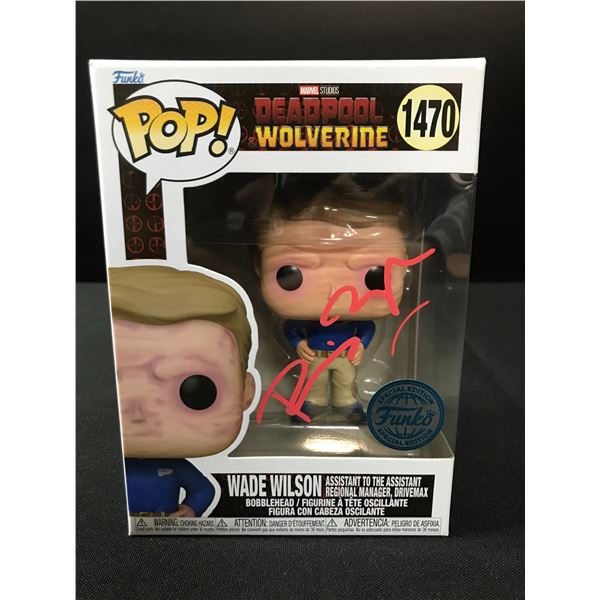RYAN REYNOLDS SIGNED WADE WILSON FUNKO POP - KB COA