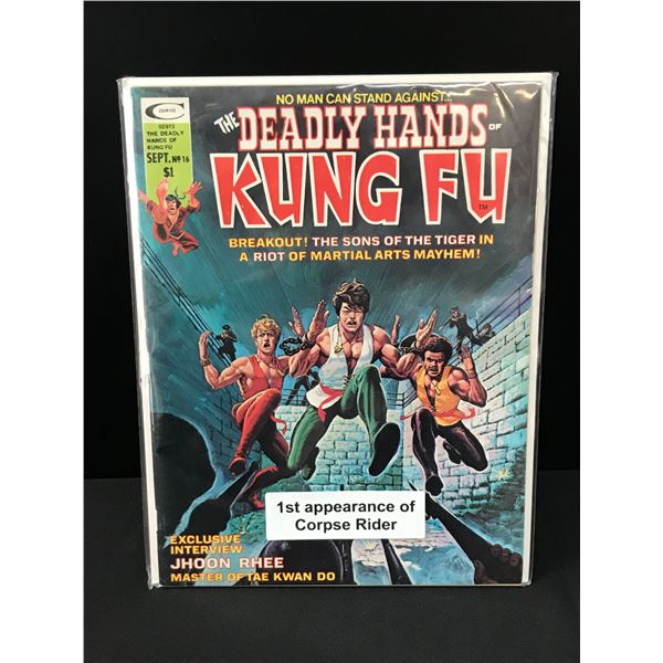 THE DEADLY HANDS OF KUNG FU #16 - CURTIS COMICS