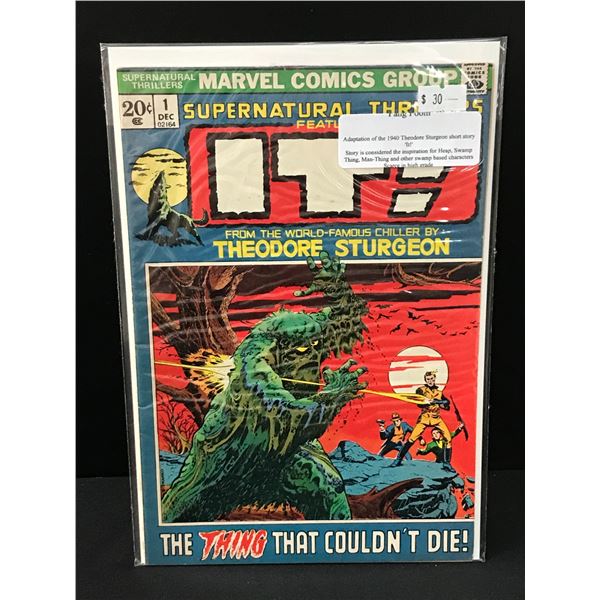 SUPERNATURAL THRILLER FEATURING IT #1 - MARVEL COMICS