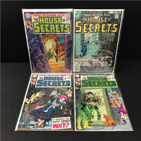 LOT OF 4 HOUSE OF SECRETS COMICS - DC COMICS