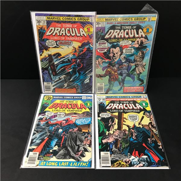 LOT OF 4 DRACULA COMICS - MARVEL COMICS