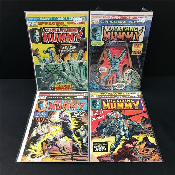 LOT OF 4 THE LIVING MUMMY COMICS - MARVEL COMICS