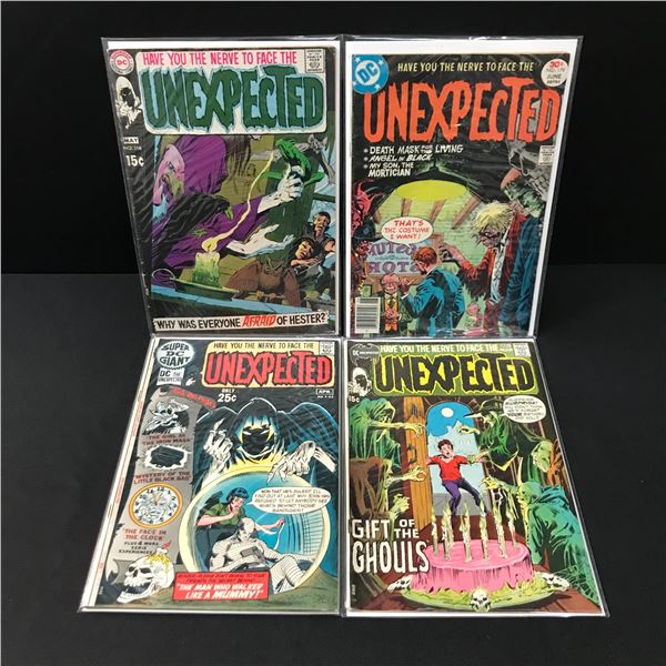 LOT OF 4 UNEXPECTED COMICS - DC COMICS