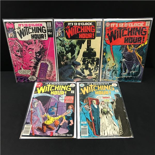 LOT OF 5 THE WITCHING HOUR COMICS - DC COMICS