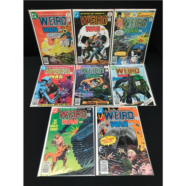 LOT OF 8 WEIRD WAR COMICS - DC COMICS