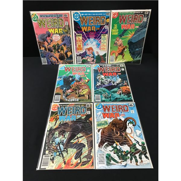 LOT OF 8 WEIRD WAR COMICS - DC COMICS
