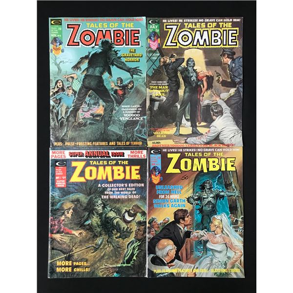 LOT OF 4 TALES OF THE ZOMBIE COMICS - CURTIS COMICS