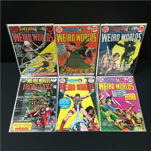 LOT OF 6 TARZAN PRESENTS WEIRD WORLDS - DC COMICS