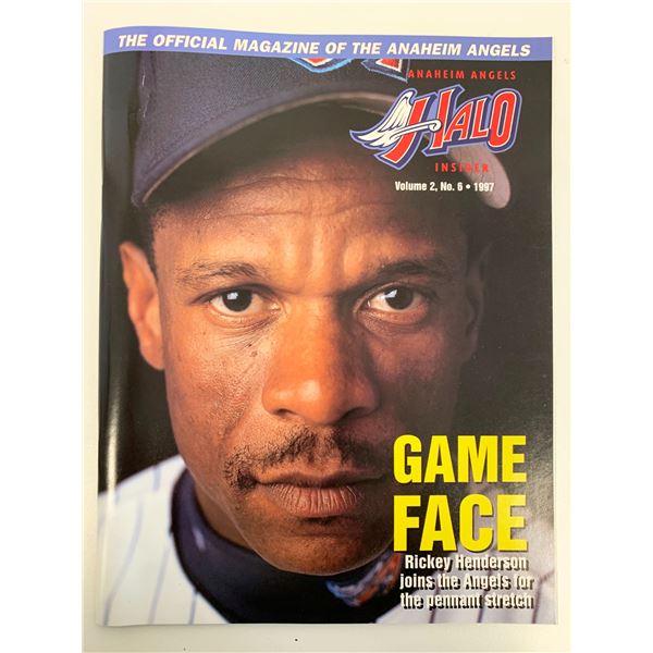 Anaheim Angels Insider Magazine - Rickey Henderson - 1997 Vol.2 No. 6