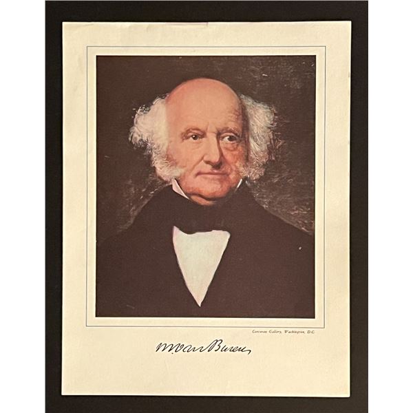8th President Martin Van Buren Facsimile Signed Photo Art Print
