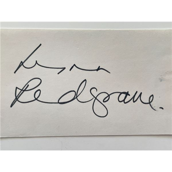 Lynn Redgrave original signature cut