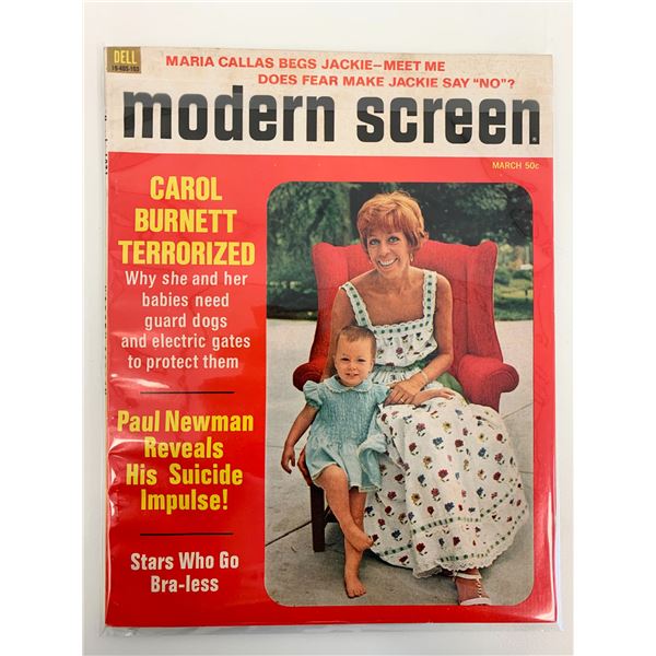 Modern Screen Magazine Carol Burnett/ Paul Newman / Liz Taylor March 1971