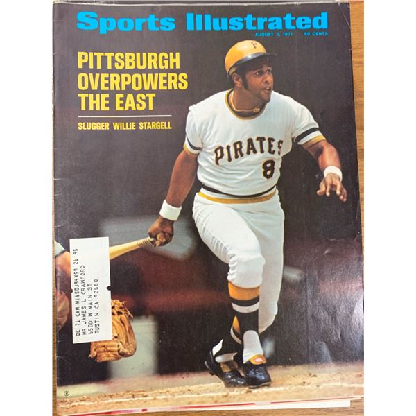 Sports Illustrated Magazine 1971 Willie Stargell Issue