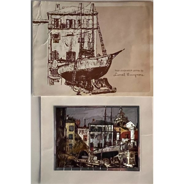 Leonard Barrymore print set. 8x10 inches