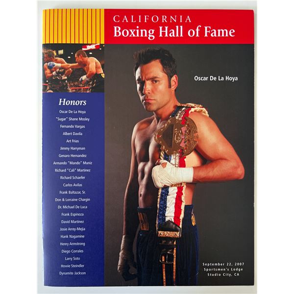 California Boxing Hall of Fame Oscar De La Hoya magazine