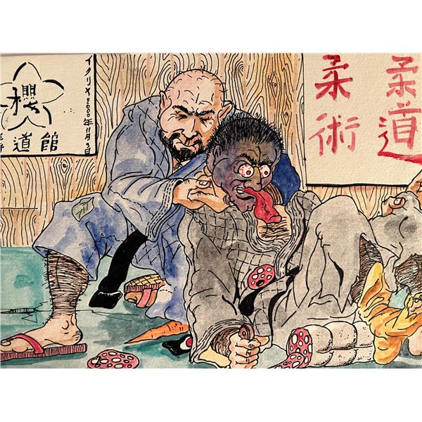 Shrewds Zooo original artwork. 7x10 inches