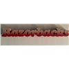 Image 1 : Arkansas Razorbacks wood block sign. 2x14 inches