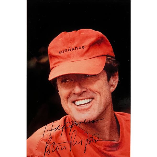 Robert Redford facsimile signed postcard. 3x5 inches