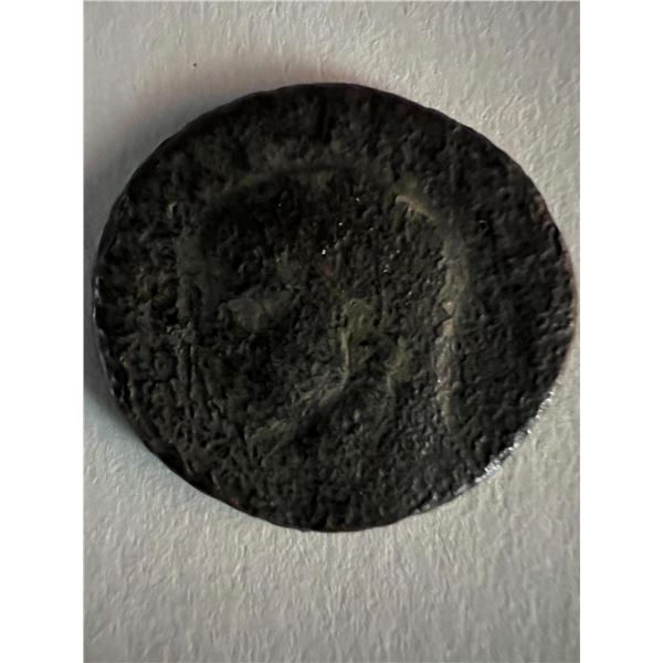 Bronze Roman coin circa 370 AD. 1 inch