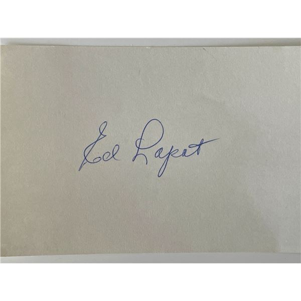 MLB Player Ed Lopat original signature cut