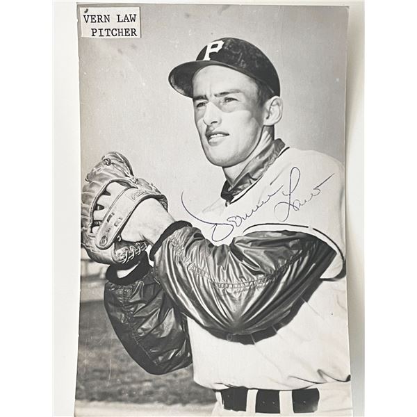 Pittsburgh  Pirates Vern Law signed photo