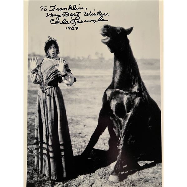 Carla Laemmle signed photo