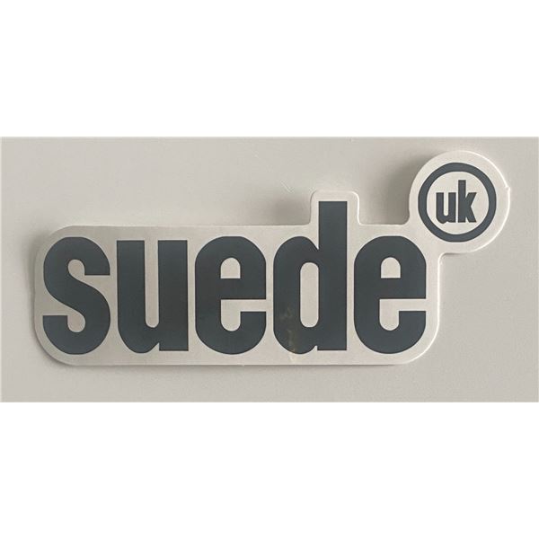 Suede logo sticker