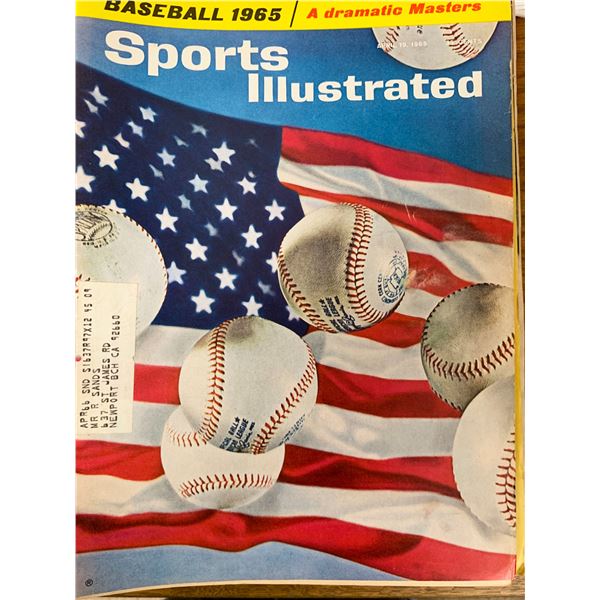 Sports Illustrated Magazine Baseball A Dramatic Masters Issue